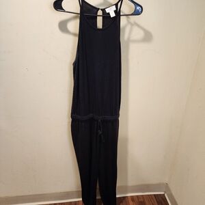 LOFT Black Sleeveless Jumpsuit With Pockets  SIZE M